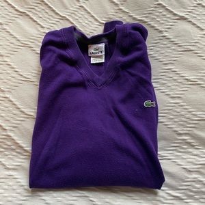 Lacoste Purple Mens Medium Sweater